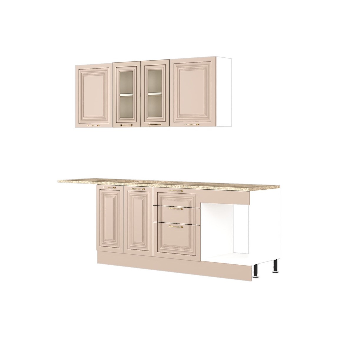    Fly Rose Mutfak Dolabı 260cm 