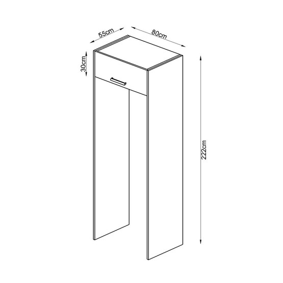 Fly Rose Buzdolabı Modülü 80cm