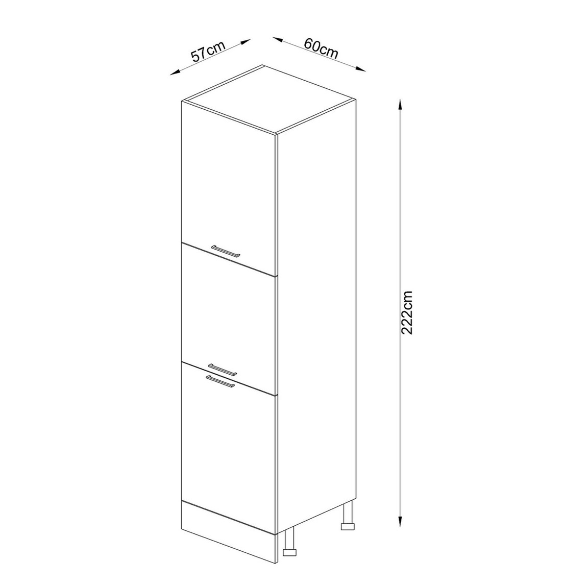    Fly Weiss Boy Dolabı 60cm 