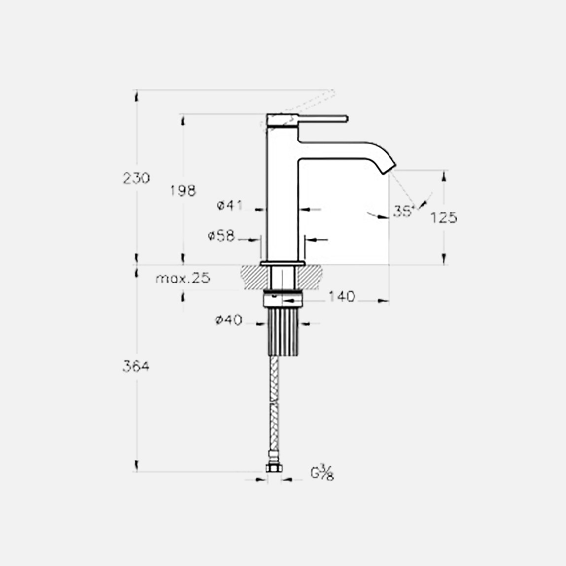    Artema Minimax Round Yüksek Lavabo Bataryası 