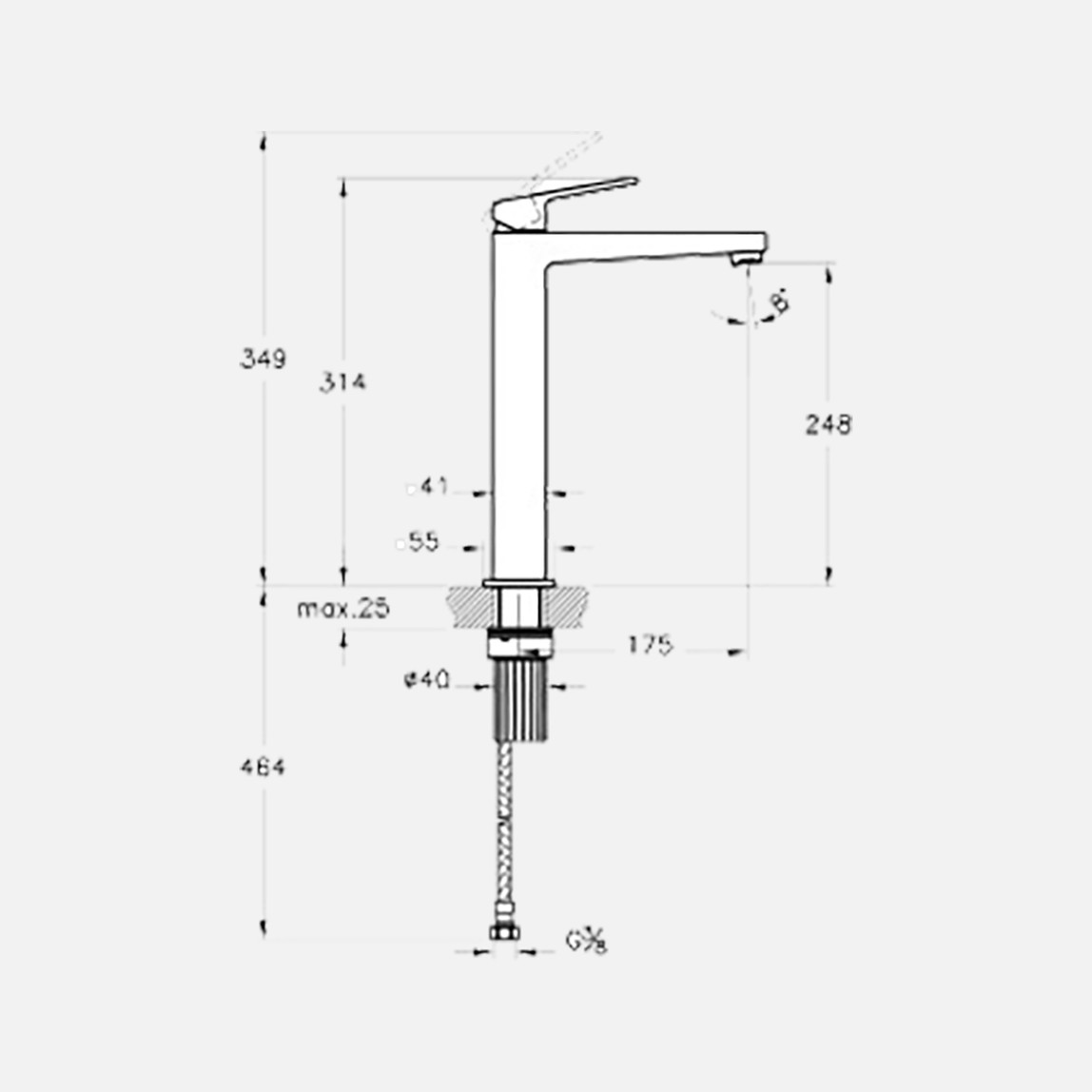    Artema Minimax Square Çanak Lavabo Bataryası 