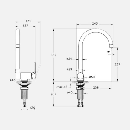 Artema Pencere Önü Eviye Bataryası
