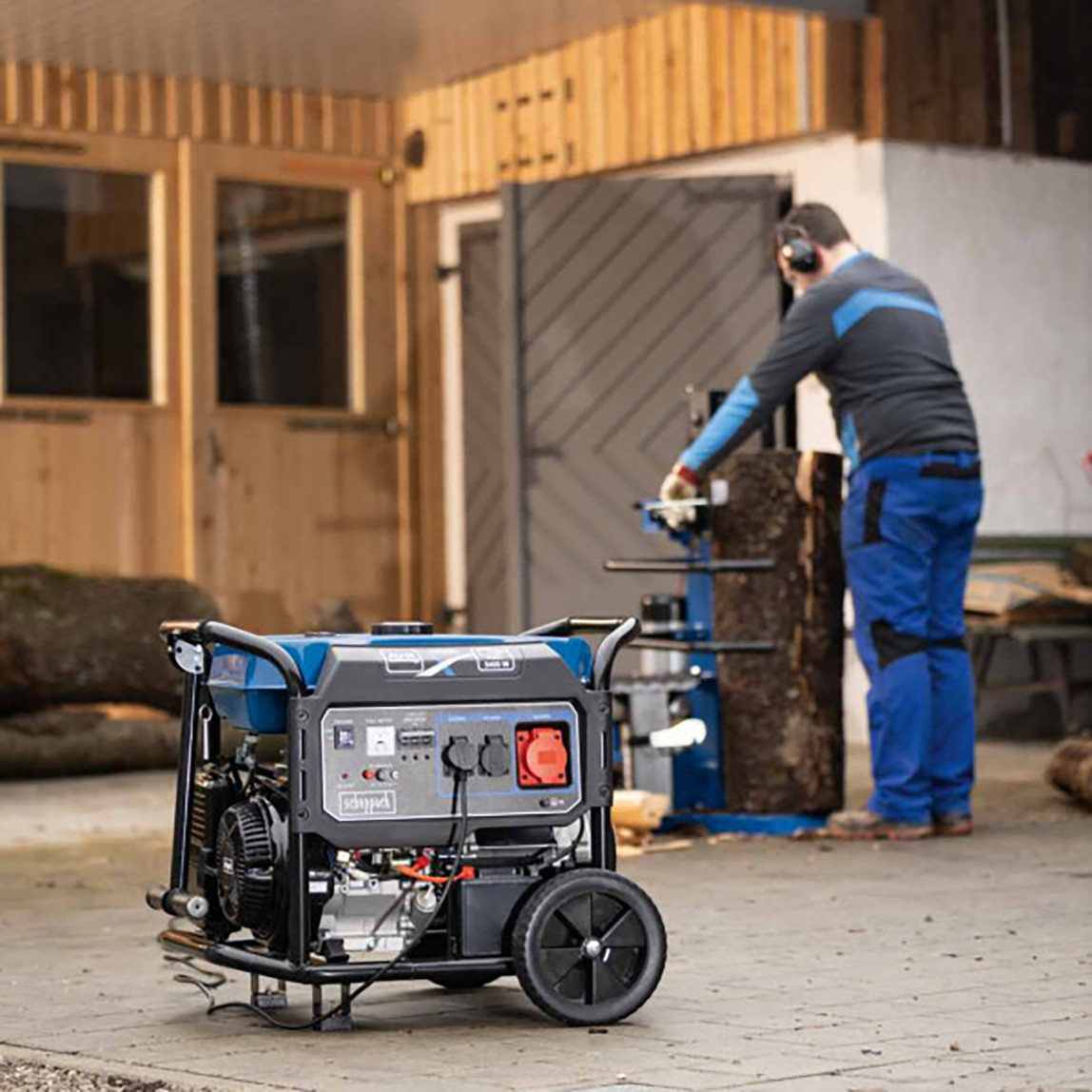    Scheppach SG7100x 5,5kw Benzinli Trifaze Jeneratör 