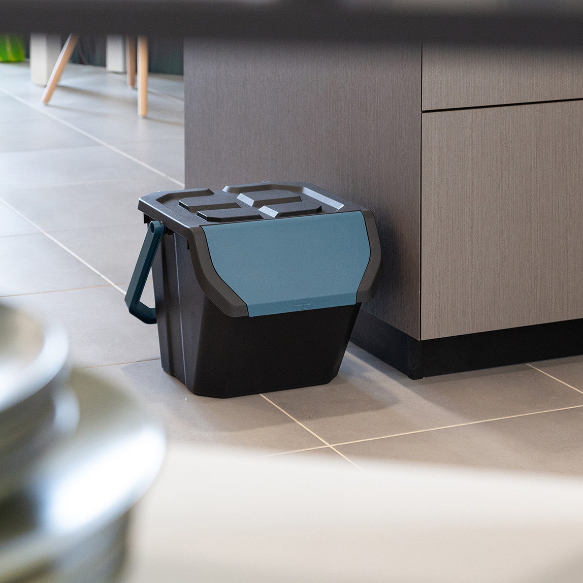    Frida Çok Amaçlı Saklama Kutusu Mavi 24 L 