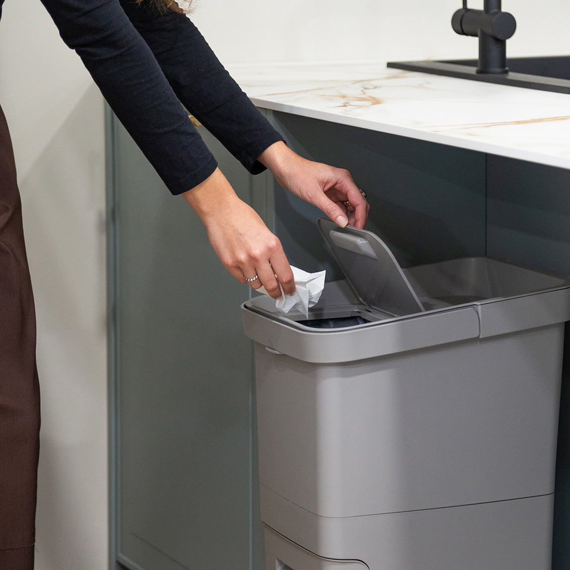    Stoccolma Towerbin 2 Bölmeli Modüler Çöp Kovası 