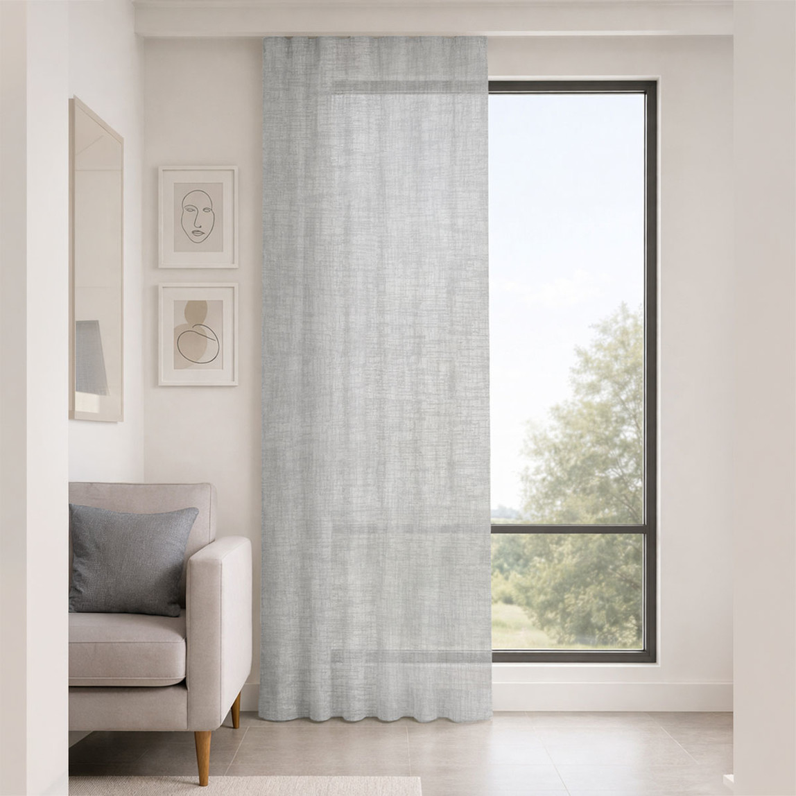    Premier Home Capella Tül Taş Gri 