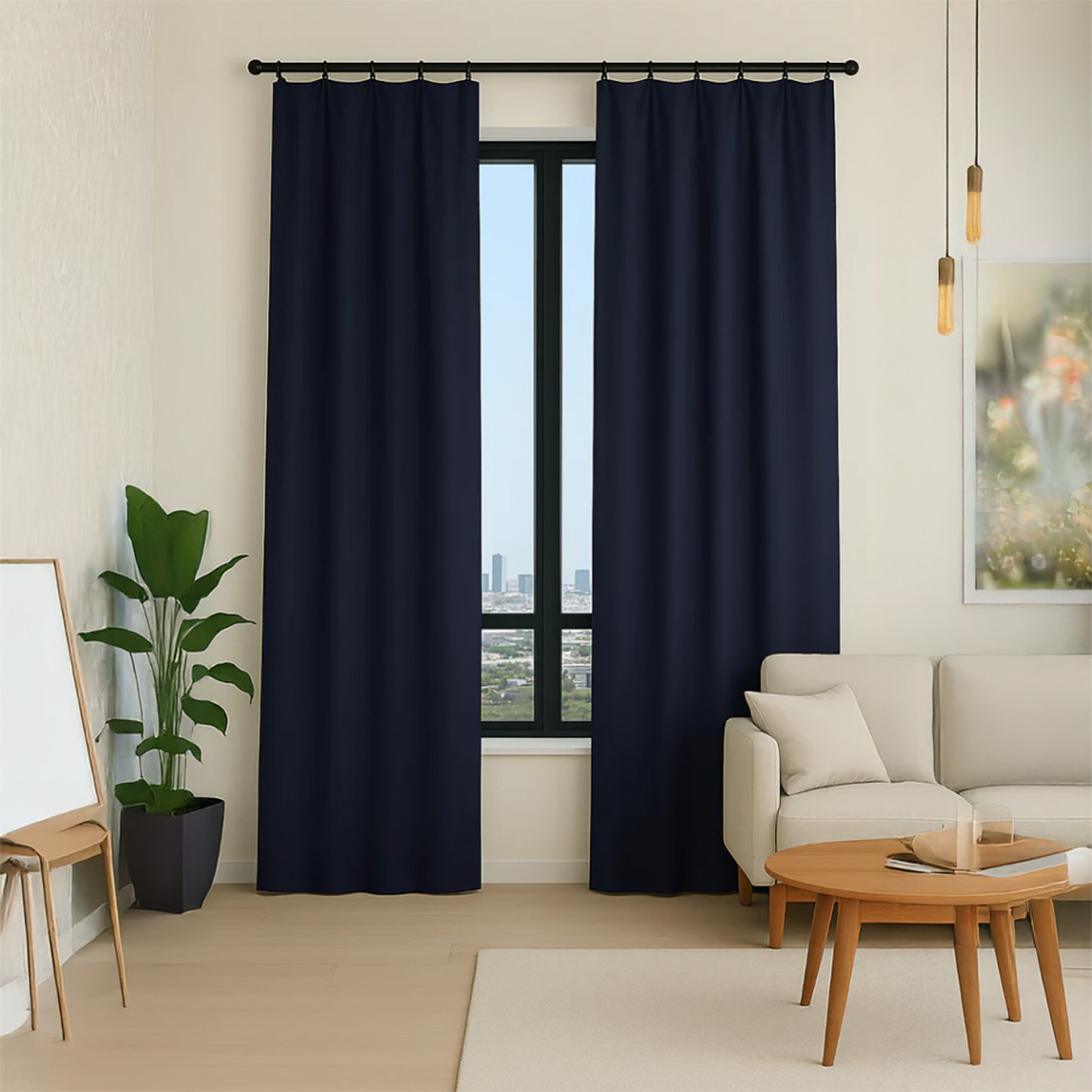    Premier Home Assos Fon Perde Lacivert 