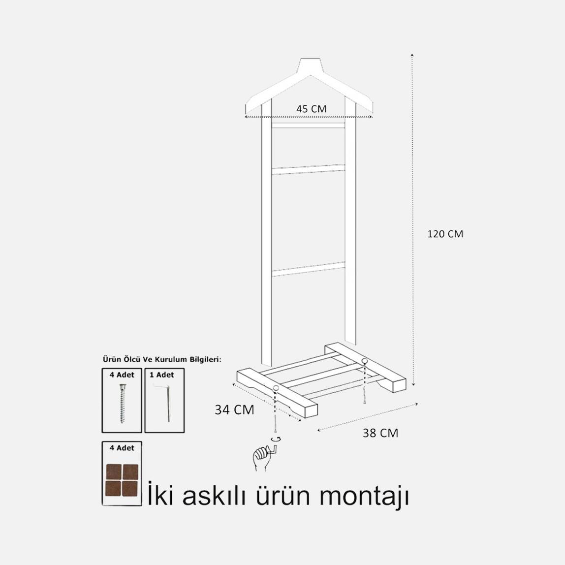   Eldotc Tekli Dilsiz Uşak Ceviz 