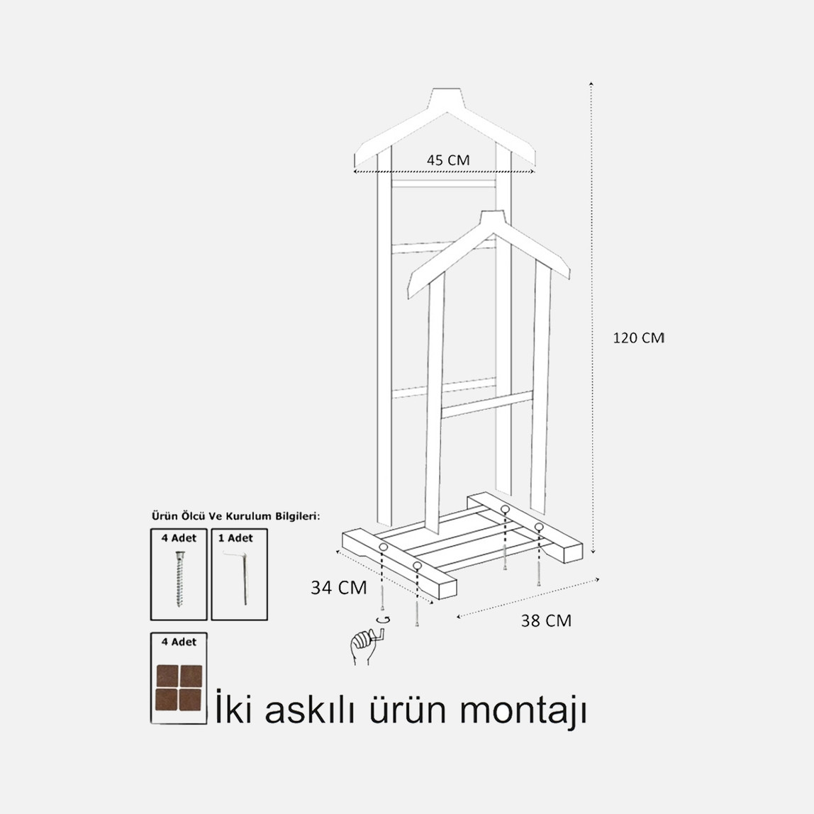    Eldocthc Çift Tepeli Dilsiz Uşak Natural 