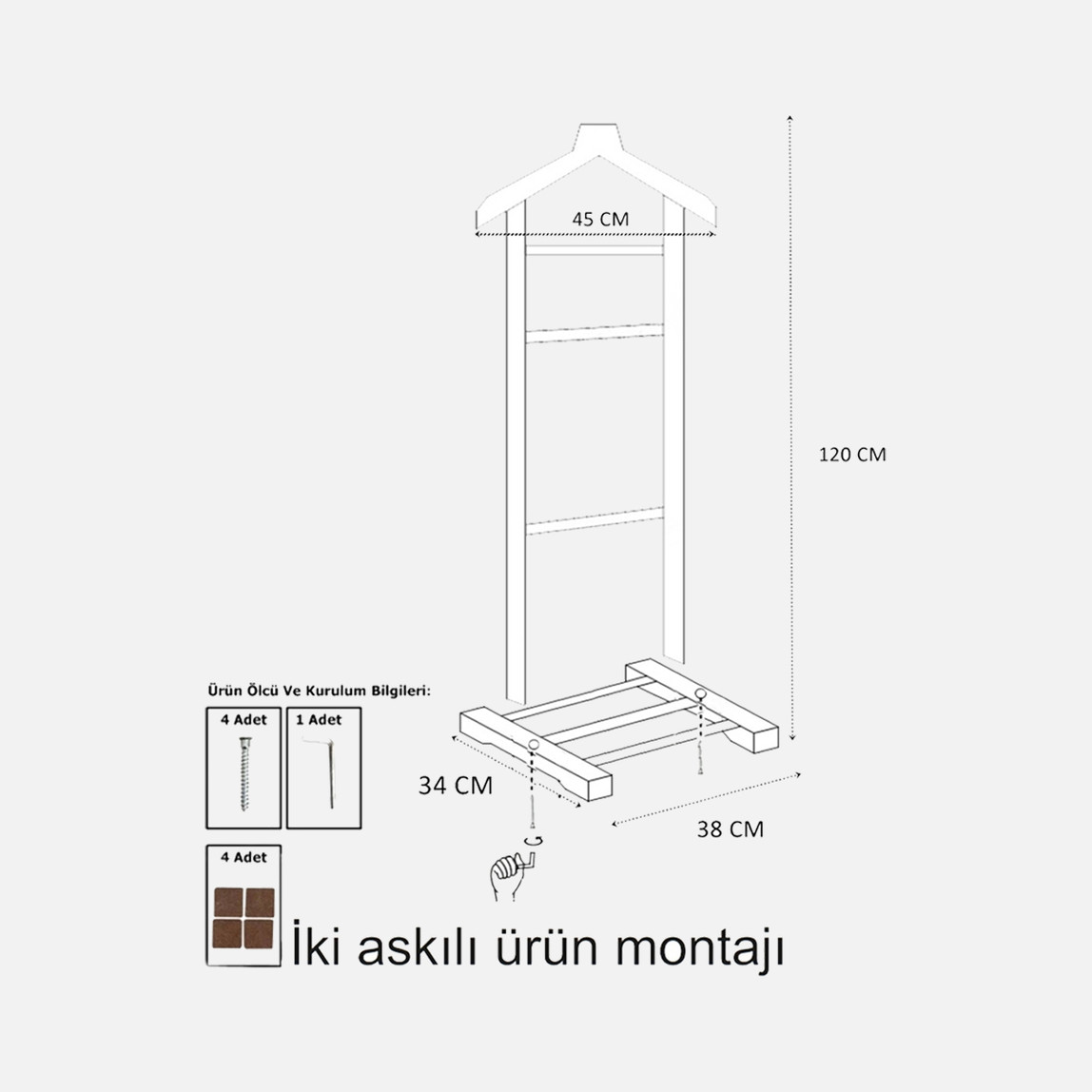    Melada Eldothc Tekli Dilsiz Uşak Natural 