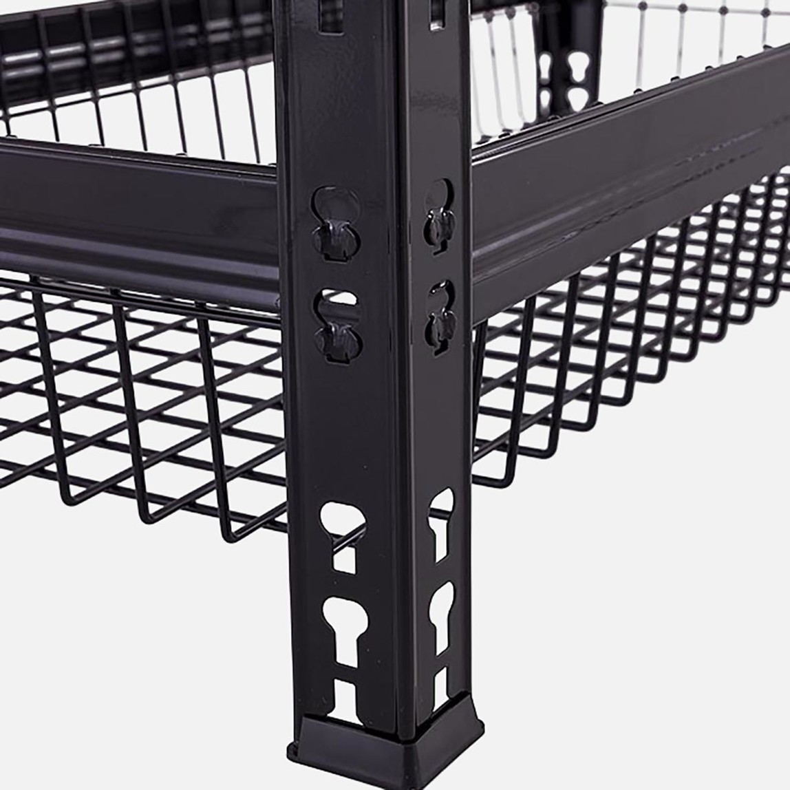    Trestles 3 Raflı 2 Sepetli Metal Raf Antrasit 90x40x180 cm 