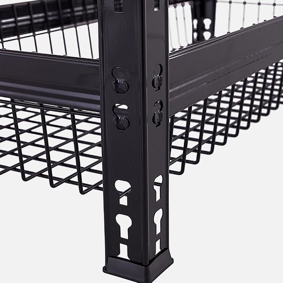 Trestles 3 Raflı 2 Sepetli Metal Raf Antrasit 90x40x180 cm