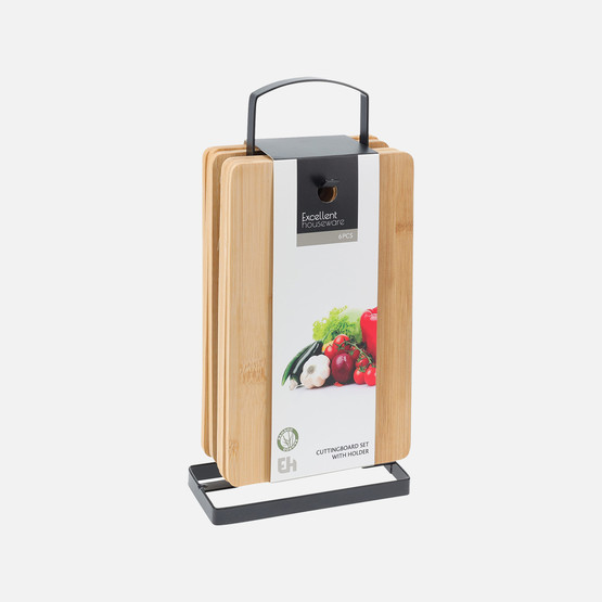 Koopman Metal Standlı 6 Parça Kesme Tahtası