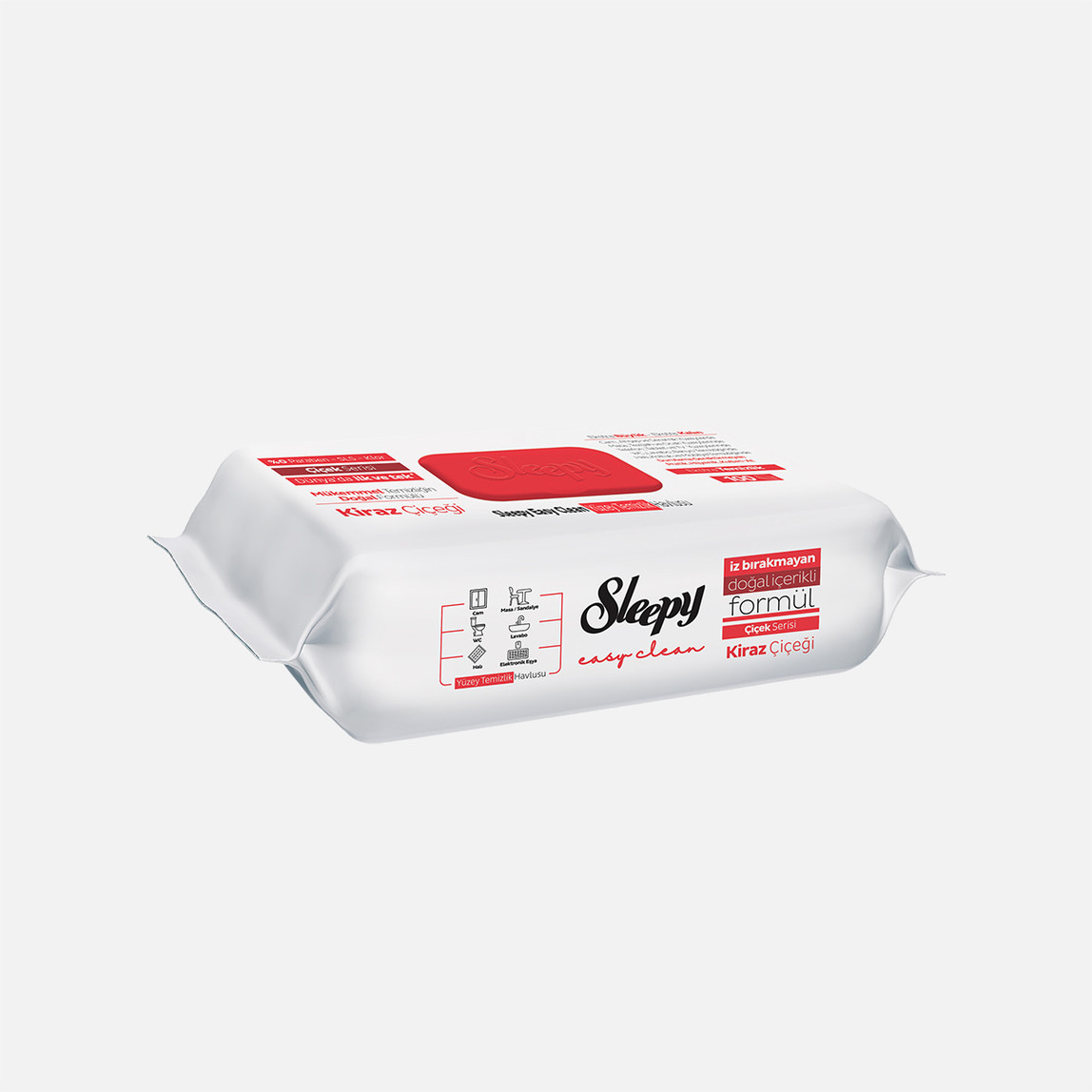    Sleepy Easy Clean Yüzey Temizlik Havlusu Kiraz Çiçeği 