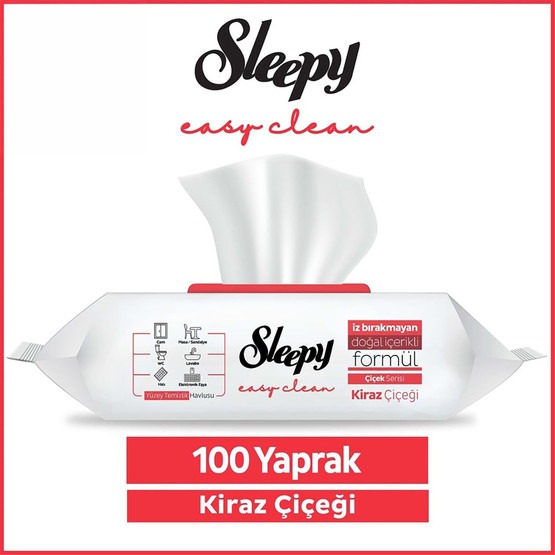 Sleepy Easy Clean Yüzey Temizlik Havlusu Kiraz Çiçeği