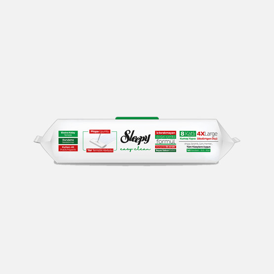 Sleepy Easy Clean Yer Temizlik Havlusu Beyaz Sabun