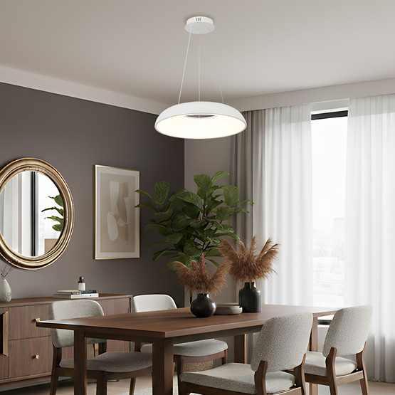 Lucea Ange Ledli Beyaz Avize 34W 3000-6000K