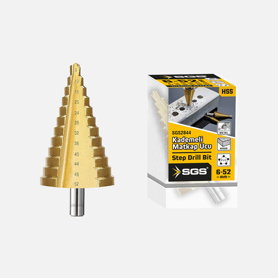 Sgs SGS2844Hss Kademeli Matkap Ucu 6-52mm