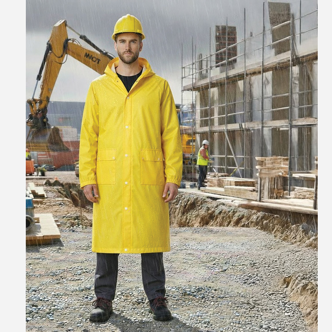    Tyson Sarı Yağmurluk 