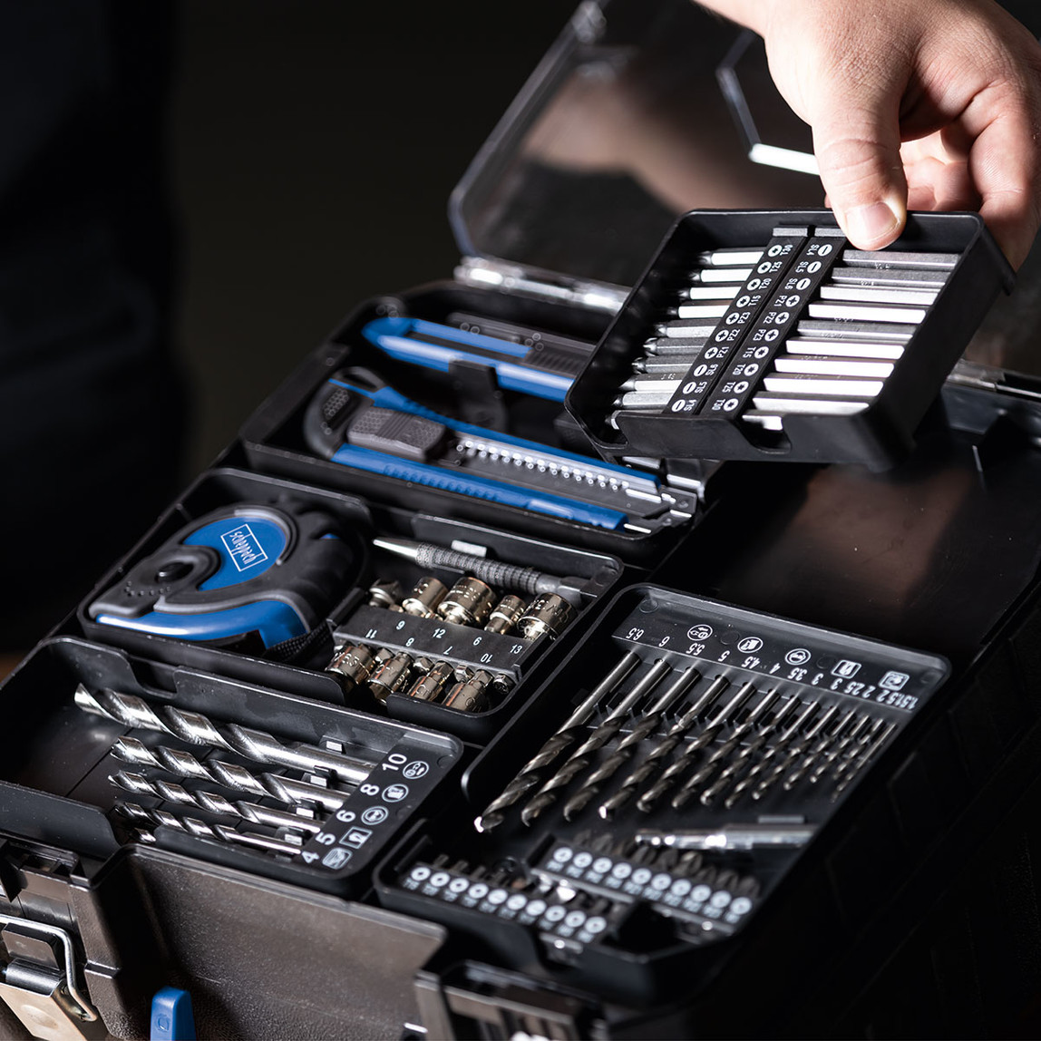    Scheppach C-DTB74/1-X 20V 2x2AH Akülü Vidalama (74 Parça Aksesuar Seti Dahildir) 