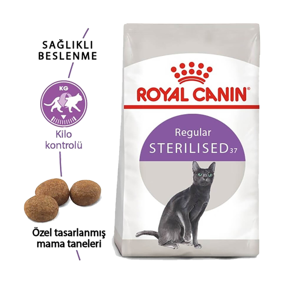    Royal Canin Sterilised 37 Kısırlaştırılmış Kedi Maması 400 Gr 
 