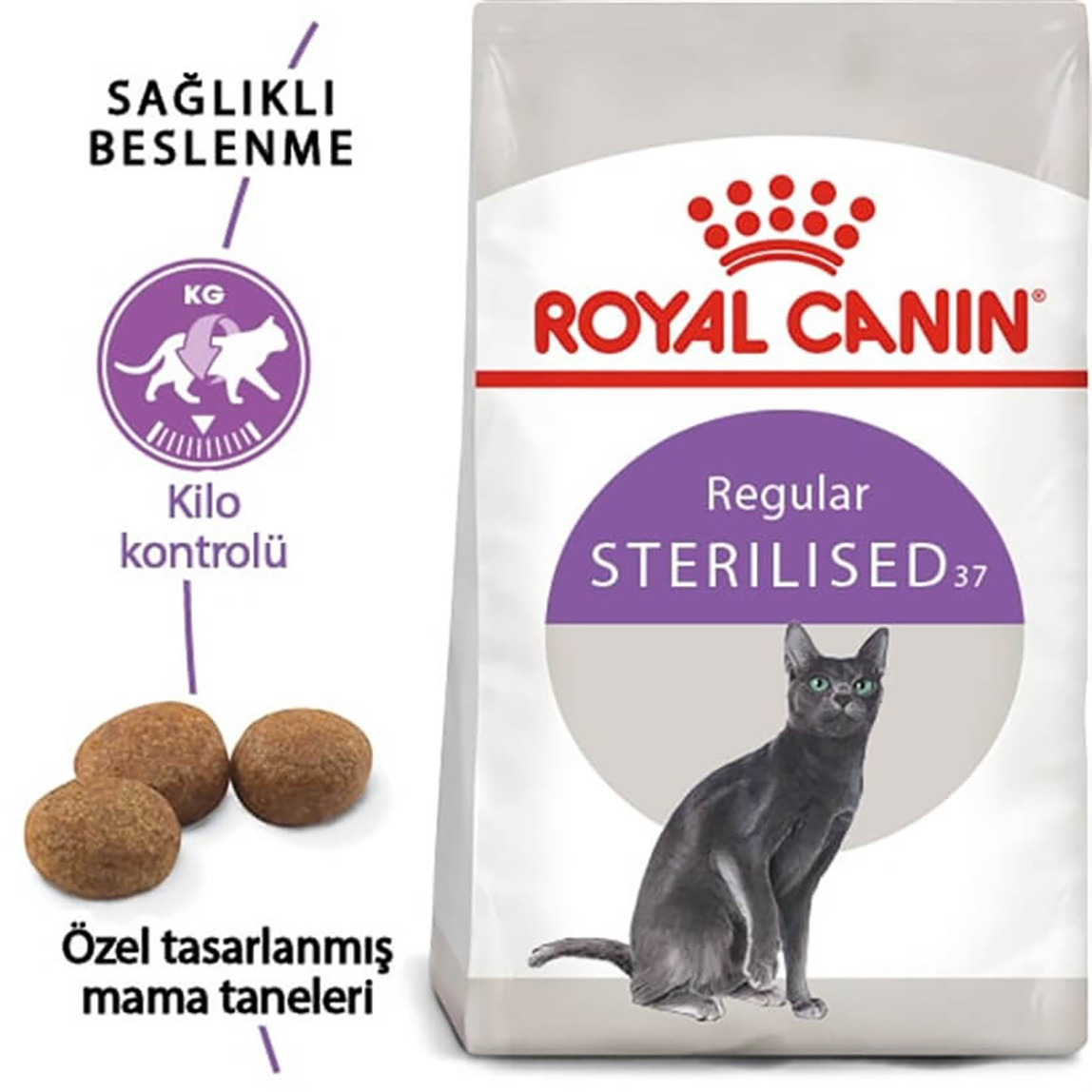    Royal Canin Sterilised 37 Kısırlaştırılmış Kedi Maması 2 Kg 
 