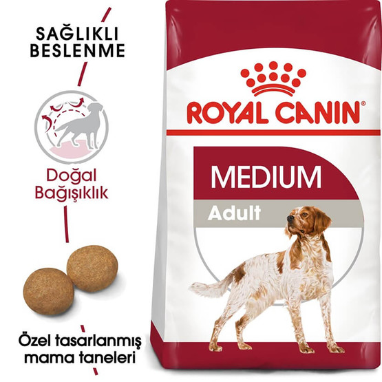 Royal Canin Medium Adult Orta Irk Yetişkin Köpek Kuru Maması 15 Kg 