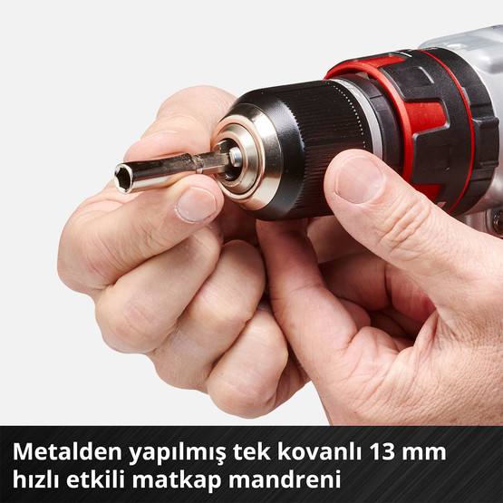 Einhell Profesyonel Kömürsüz Akülü Darbeli Matkap ve Taşlama Seti