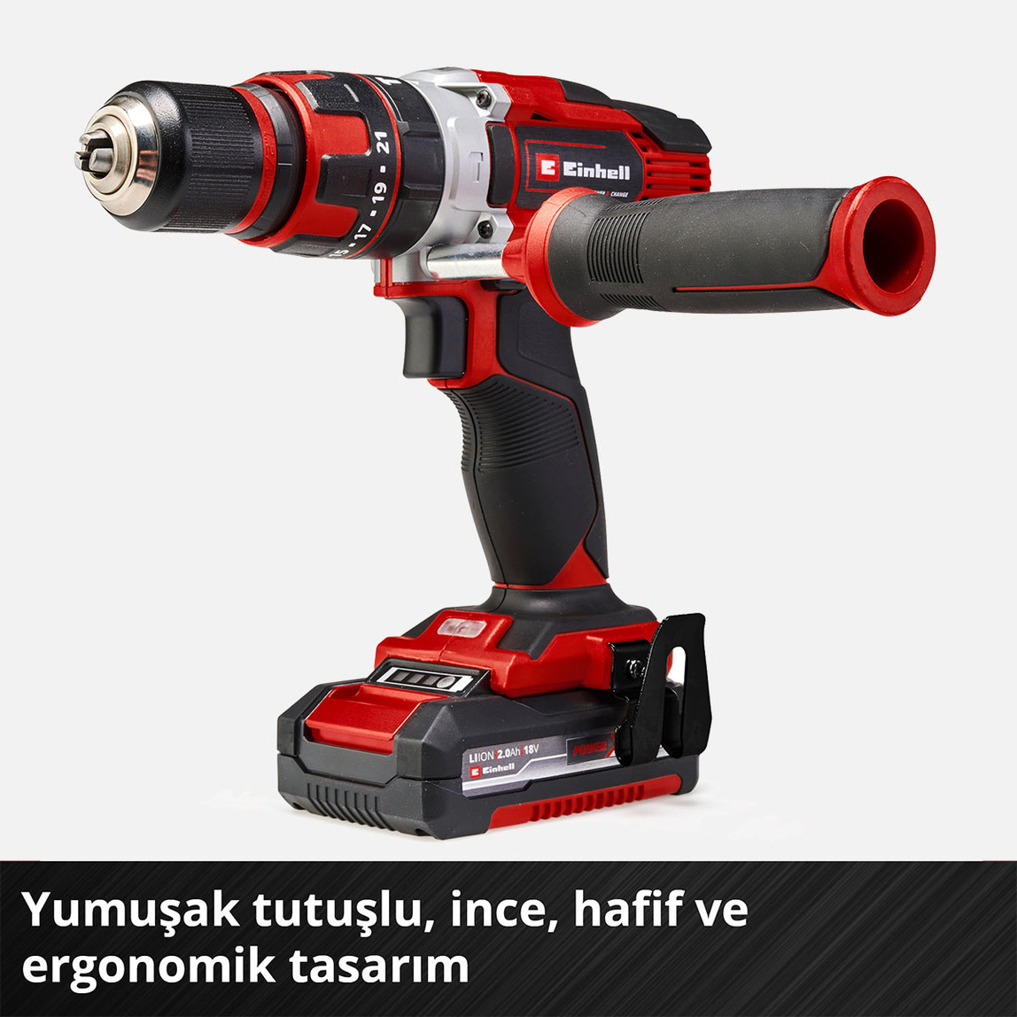    Einhell 2'li Akülü Vidalama ve Taşlama Makine Seti 