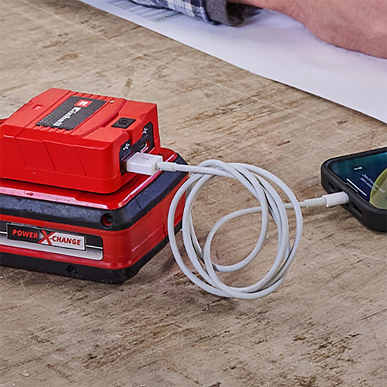 Einhell TC-CP 18 Li USB A/C-Solo Akülü Mobil USB Şarj Cihazı (Akü ve şarj cihazı dahil değildir)