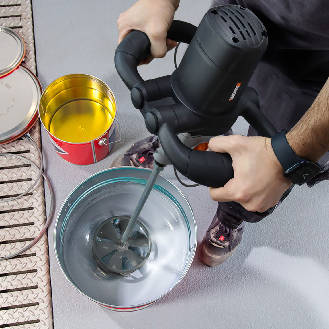    WORX WX598 1600Watt 160MM Profesyonel 2 Vitesli Devir Ayarlı Karıştırıcı 