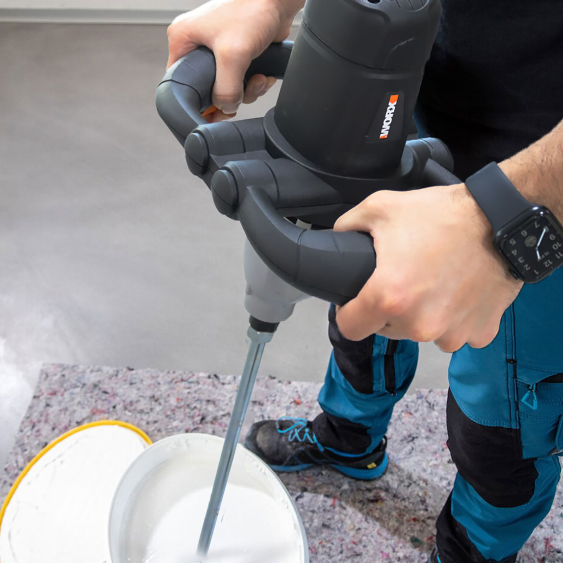    WORX WX598 1600Watt 160MM Profesyonel 2 Vitesli Devir Ayarlı Karıştırıcı 