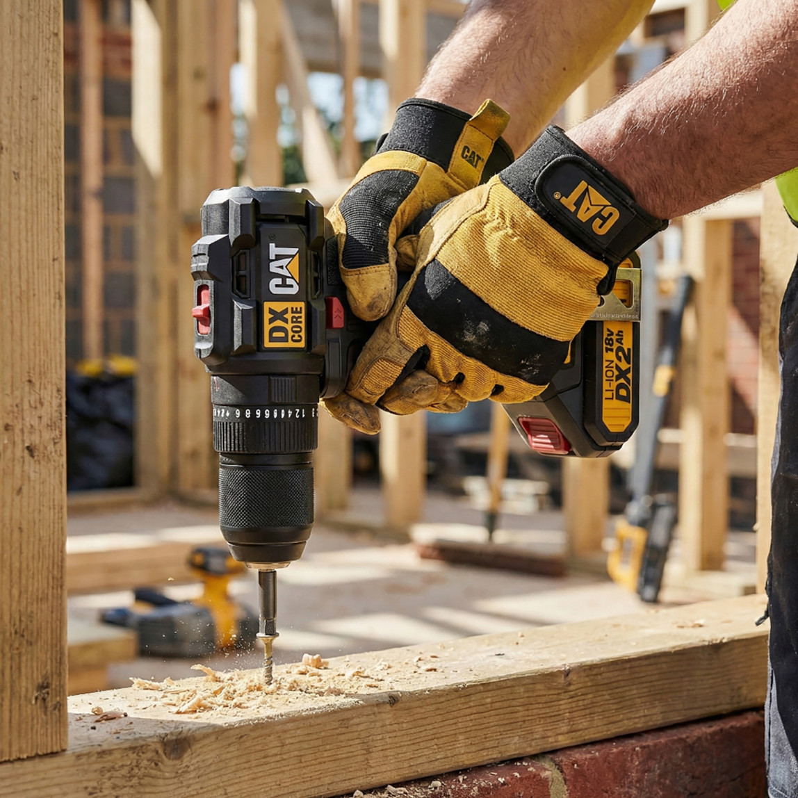    Cat DX1010.1 18Volt 2.0Ah Li-ion Çift Akülü Kömürsüz Profesyonel Şarjlı Darbeli Matkap + 20 Parça Delme Vidalama Uç Seti 