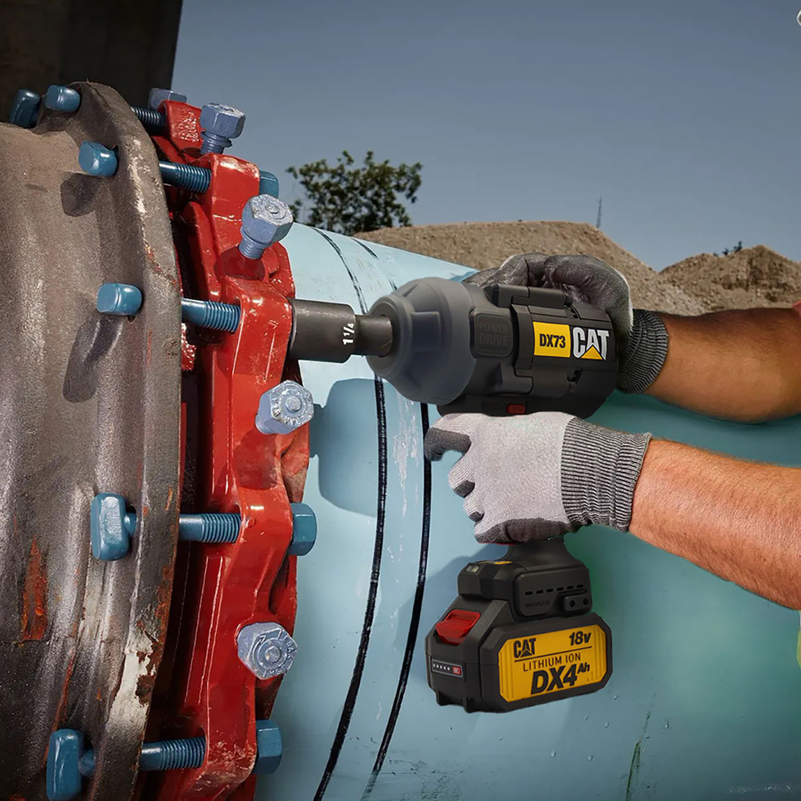    Cat DX73B 18Volt 1700/2100Nm Kömürsüz Profesyonel Şarjlı Somun Sıkma (Akü Dahil Değildir) 