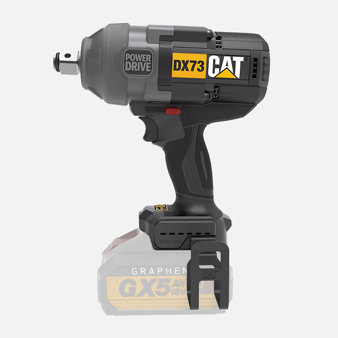    Cat DX73B 18Volt 1700/2100Nm Kömürsüz Profesyonel Şarjlı Somun Sıkma (Akü Dahil Değildir) 