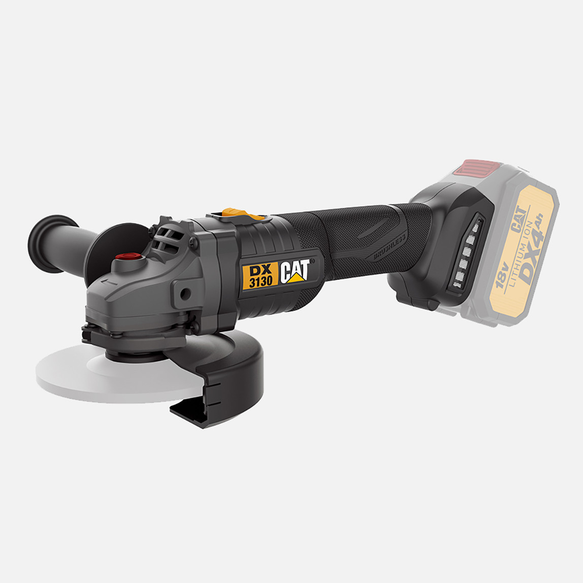    Cat DX3130B 18Volt 125mm Kömürsüz Profesyonel Avuç Taşlama (Akü Dahil Değildir) 