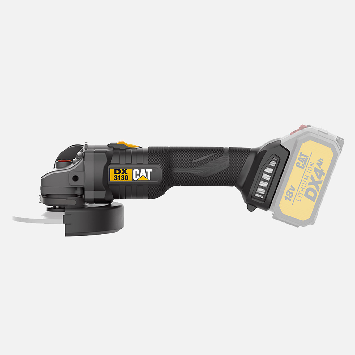    Cat DX3130B 18Volt 125mm Kömürsüz Profesyonel Avuç Taşlama (Akü Dahil Değildir) 