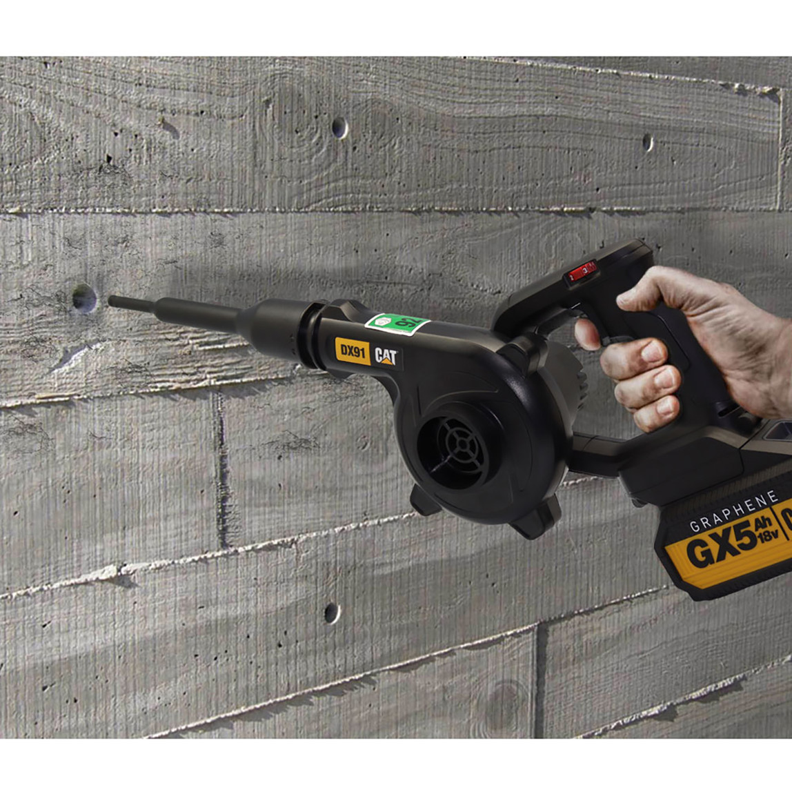    Cat DX91B 18Volt Profesyonel Devir Ayarlı Üfleyici + 5 Parça Aksesuar (Akü Dahil Değildir) 