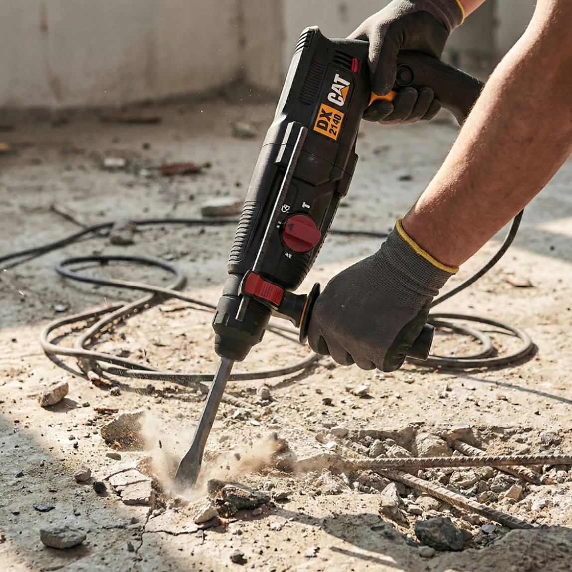    Cat DX2140.1 800Watt 3.0J 26MM SDS-Plus Profesyonel Kırıcı/Delici + 1 Ad Delici 3 Ad Kırıcı Uç 
