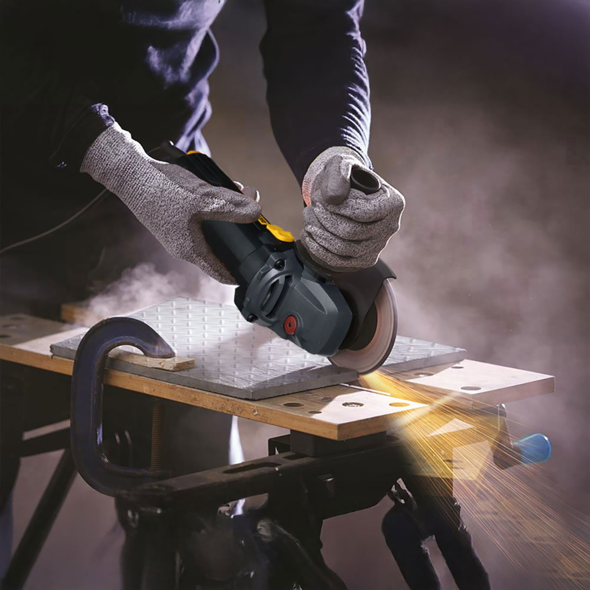    Cat DX3090 720Watt 125mm Profesyonel Avuç Taşlama + DA09052 Genel Amaçlı Elmas Kesme Diski 