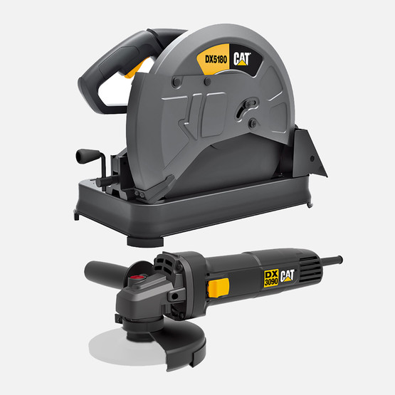 Cat DX5180SET 2400Watt 355mm Profesyonel Profil Kesme + DX3090 720Watt 125mm Profesyonel Avuç Taşlama