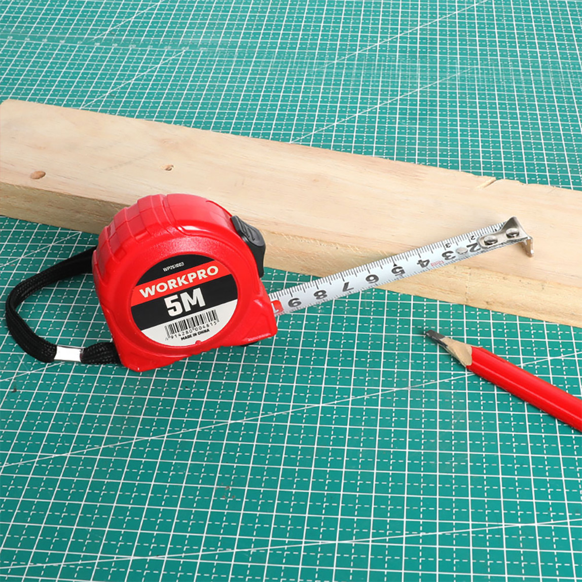    WORKPRO WP261003 5Mx19mm Beyaz Çelik Şerit Metre  