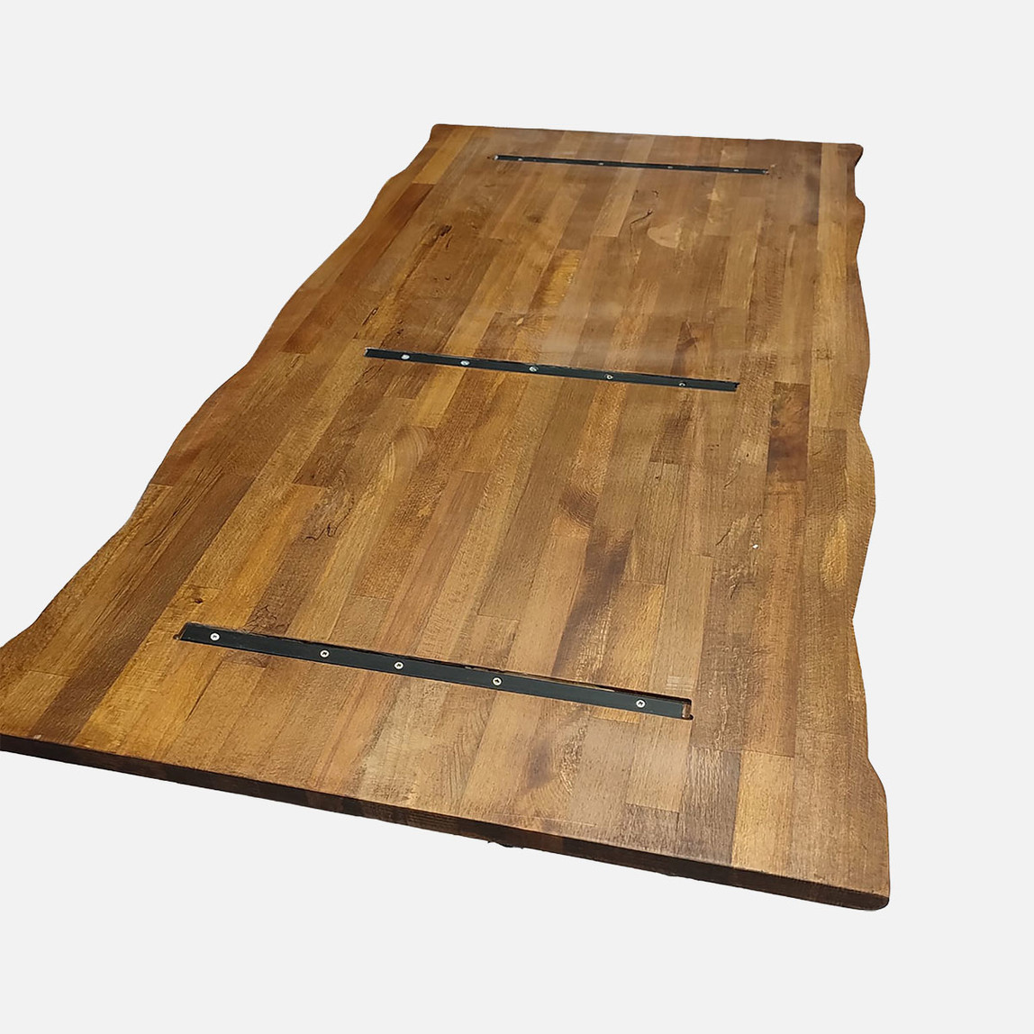    Kenarı Radiuslu Kayın Eskitme Masa Tablası 150 cm 