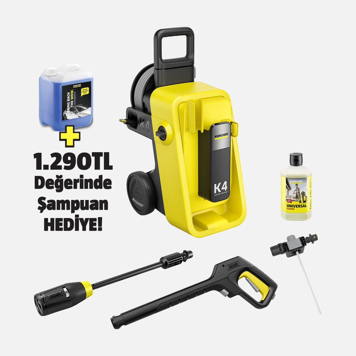    Karcher K 4 130 Bar Comfort Premium *EU Basınçlı Yıkama Makinesi 