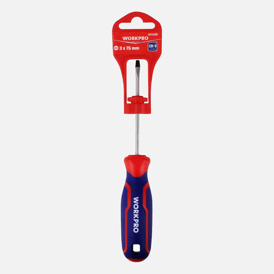 WORKPRO WP221013 3x75mm CR-V Profesyonel Düz Tornavida 