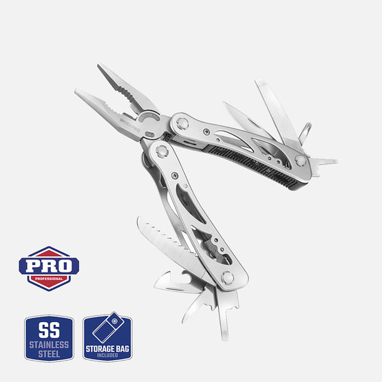 WORKPRO WP382001 12 IN 1 Çok Fonksiyonlu Profesyonel Pense Seti + Taşıma Kılıfı