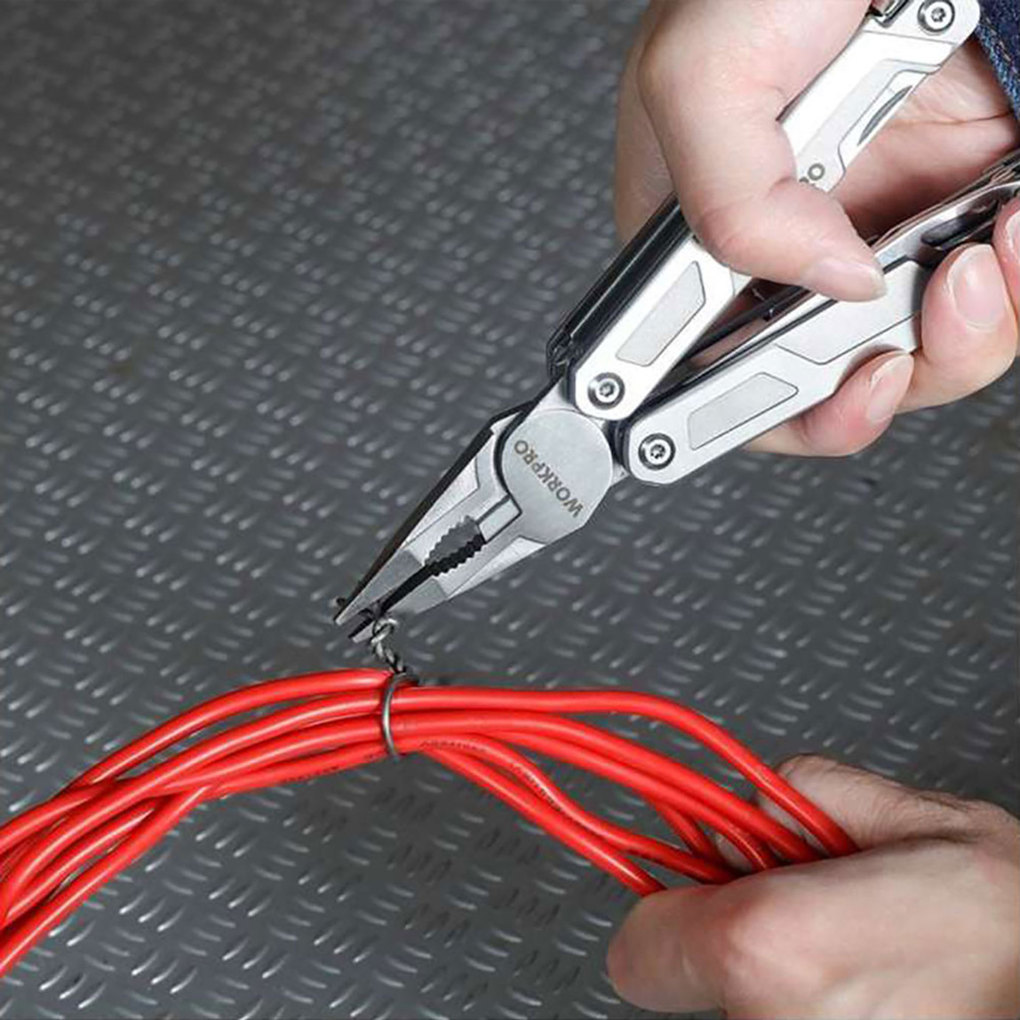    WORKPRO WP382002 15 IN 1 Çok Fonksiyonlu Profesyonel Pense Seti + Taşıma Kılıfı 