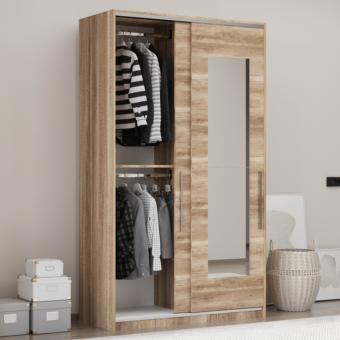    Adore Elite Plus Sürgü Kapılı Gardırop Tori 