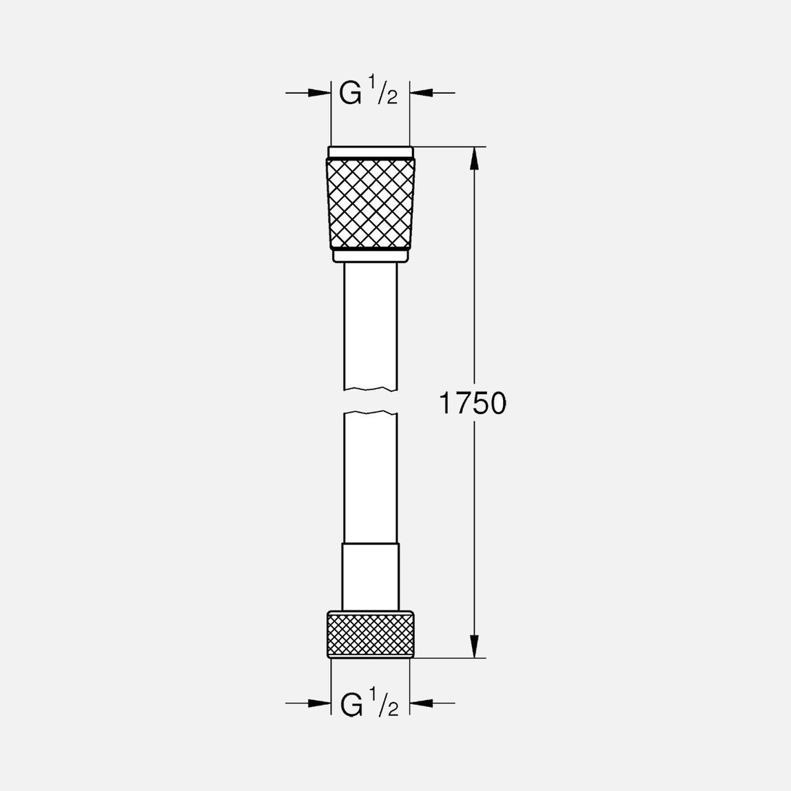    Grohe Vitalio Flex Trend Duş Hortumu 175 cm 