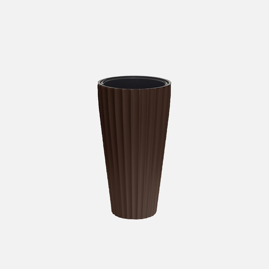 Lilyum Vazo Saksı 1 No Kahve 
 
